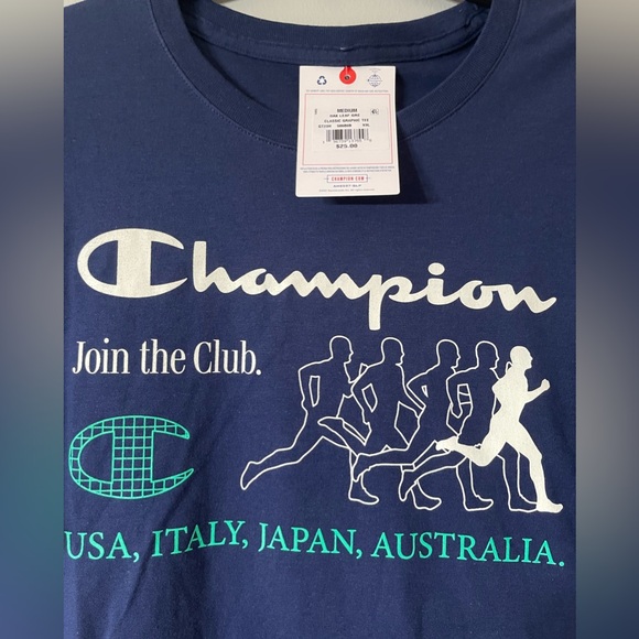 RARE Champion Men's T-Shirt, Size Medium, NWT - Ideal Christmas Gift - Picture 3 of 5